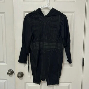 Star Wars episode 1 Jedi /Sith black robe costume size juniors large 11–13 hood